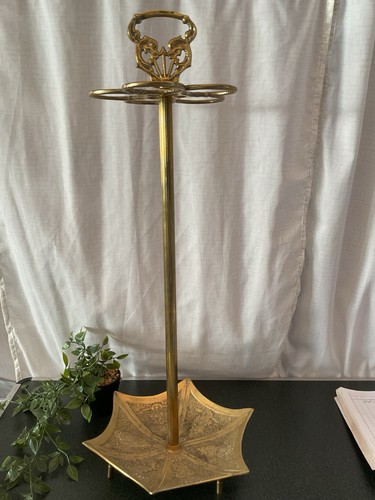 Vintage messing stockständer - messing,